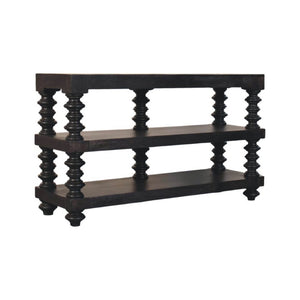 HomeRoots 32" Brown Solid Wood Console Table with Two Drawers - Stylish, Versatile Storage for Any Space 719175