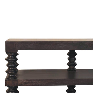 HomeRoots 32" Brown Solid Wood Console Table with Two Drawers - Stylish, Versatile Storage for Any Space 719175