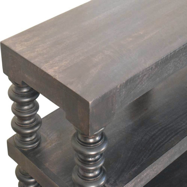 HomeRoots 32" Brown Solid Wood Console Table with Two Drawers - Stylish, Versatile Storage for Any Space 719175