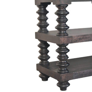 HomeRoots 32" Brown Solid Wood Console Table with Two Drawers - Stylish, Versatile Storage for Any Space 719175