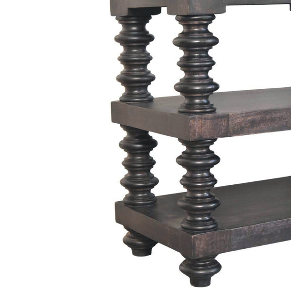HomeRoots 32" Brown Solid Wood Console Table with Two Drawers - Stylish, Versatile Storage for Any Space 719175