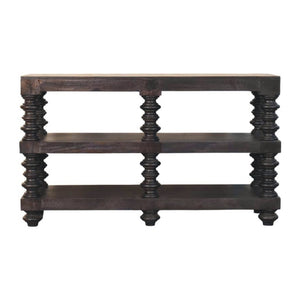 HomeRoots 32" Brown Solid Wood Console Table with Two Drawers - Stylish, Versatile Storage for Any Space 719175