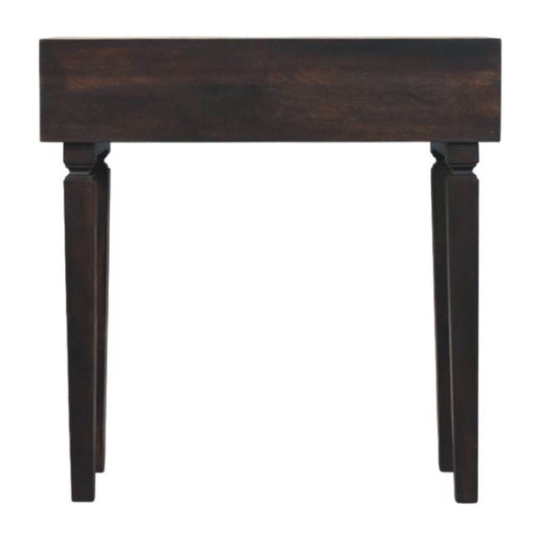 HomeRoots 32" Brown Solid Wood Console Table with Two Drawers - Stylish Storage for Entryway or Living Room 719176