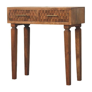 HomeRoots 35" Chestnut Solid Wood TV Stand with Enclosed & Open Storage – Stylish Home Theater Solution 719177