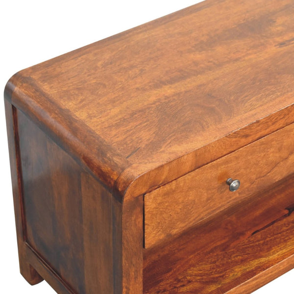 HomeRoots 39" Stylish Solid Wood TV Stand with Enclosed & Open Storage - Modern Design for Any Room Elegance 719195