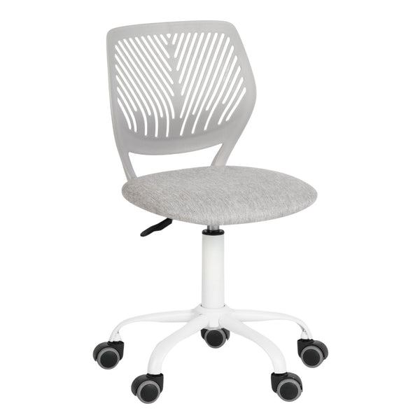 HomeRoots Set of Two 27" Beige Fabric & Oak Metal Swivel Bar Chairs for Stylish Comfort & Versatility 719204