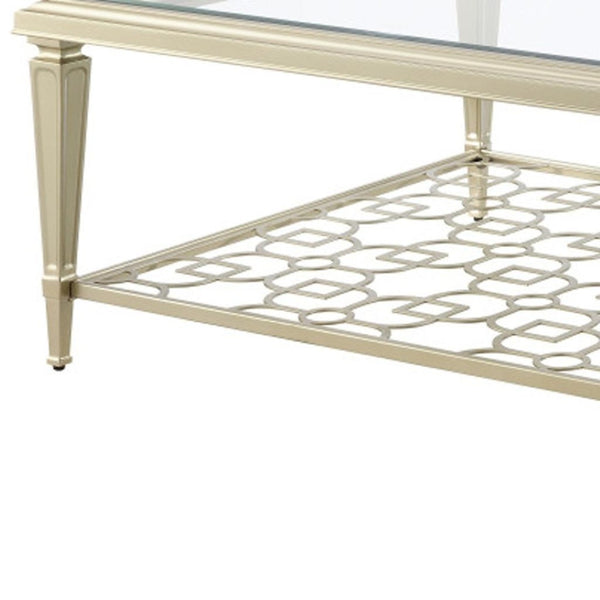 HomeRoots 47" Black Mirrored Faux Marble Coffee Table - Stylish Contemporary Design for Modern Living Spaces 719245