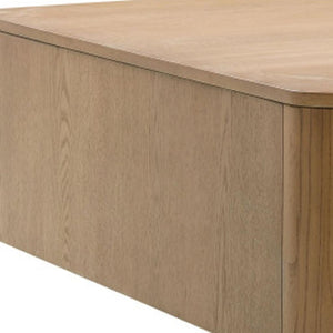 HomeRoots 35" White Wood Round Coffee Table - Elegant Design for Modern Living Spaces with Versatile Functionality 719247