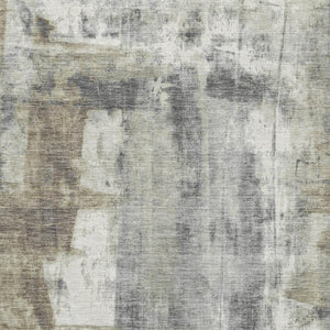 HomeRoots 9' X 12' Abstract Washable Area Rug in Beige Gray Ivory - Stylish, Durable, UV & Stain Resistant! 719273