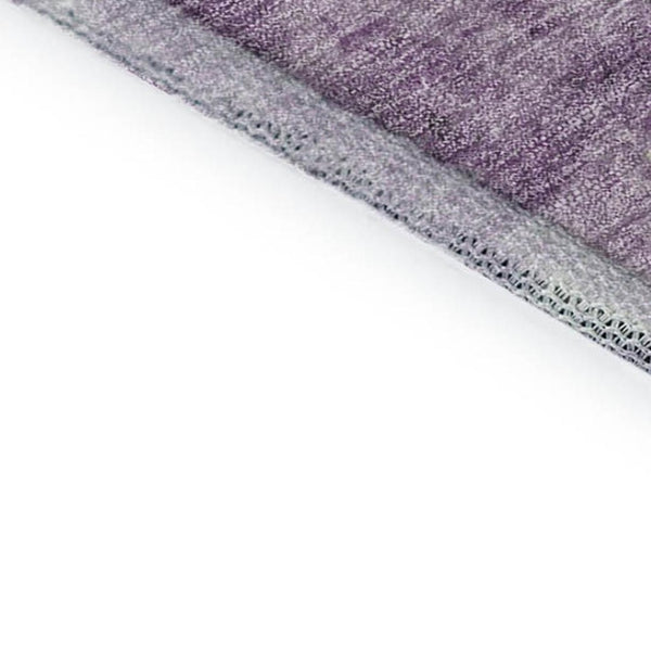 HomeRoots 8' X 10' Stylish Purple Charcoal Ivory Abstract Area Rug - Washable, UV-Protected, Stain-Resistant! 719284