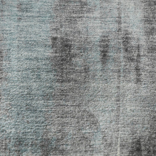 HomeRoots 10' X 14' Teal Charcoal Ivory Abstract Rug - Stylish, Washable, UV Resistant for Modern Homes 719292