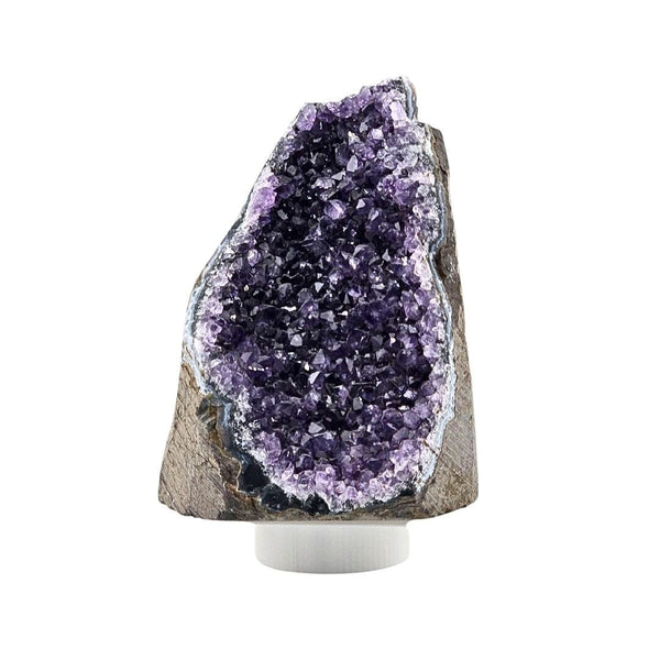 HomeRoots 7" Purple Glass Crystal - Hand-Finished Art Piece for Elegant Décor, Perfect Gift for Any Occasion 719306