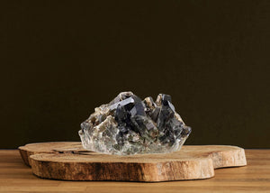 HomeRoots 5" Black Glass Crystal Sculpture – Handcrafted Chic Accent for Modern Decor & Thoughtful Gifting 719310