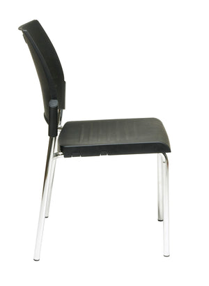 OSP Home Furnishings Straight Leg Stackable Polyurethane Chair Modern Seating for Office or Classroom Use STC8300C28-3