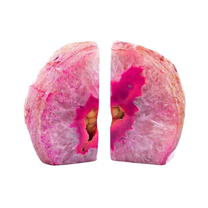 HomeRoots 8" Pink Glass Crystal Figurine – Hand-Finished Decorative Accent for Home Décor & Gift Giving 719312