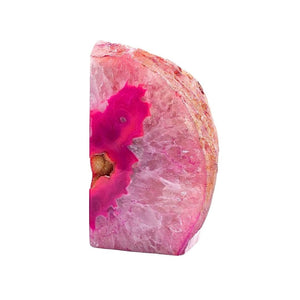 HomeRoots 8" Pink Glass Crystal Figurine - Elegant Home Décor Piece with Polished Finish, Unique Gift Idea 719320