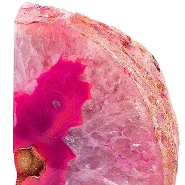 HomeRoots 8" Pink Glass Crystal Figurine - Elegant Home Décor Piece with Polished Finish, Unique Gift Idea 719320