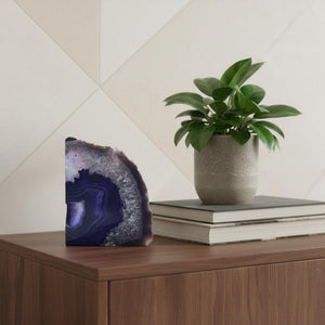 HomeRoots 8" Purple Glass Crystal Figurine – Elegant Home Accent for Modern Decor, Unique Gift Idea! 719322