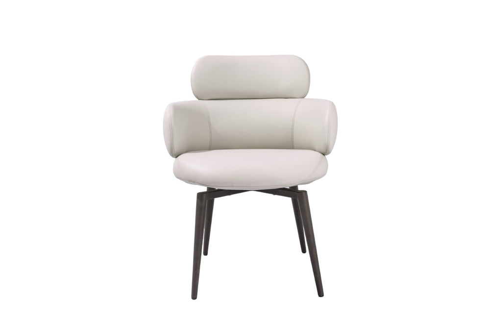 HomeRoots Set of Four Stylish Faux Suede Dining Chairs with Black Steel Legs for Modern and Vintage Interiors 719326