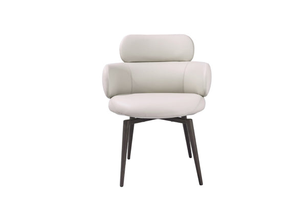HomeRoots Set of Four Stylish Faux Suede Dining Chairs with Black Steel Legs for Modern and Vintage Interiors 719326