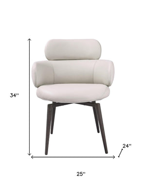 HomeRoots Set of Four Stylish Faux Suede Dining Chairs with Black Steel Legs for Modern and Vintage Interiors 719326