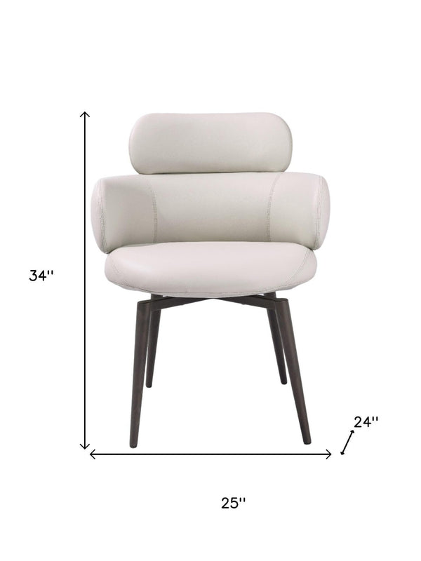 HomeRoots Set of Four Stylish Faux Suede Dining Chairs with Black Steel Legs for Modern and Vintage Interiors 719326