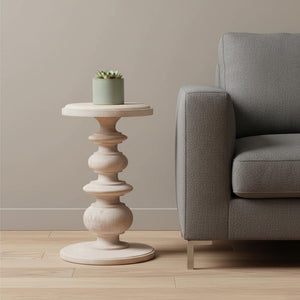 HomeRoots 28" Solid Mango Wood End Table with Drawer & Open Shelf – Stylish, Versatile Accent for Any Room 719330