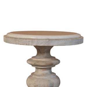 HomeRoots 28" Solid Mango Wood End Table with Drawer & Open Shelf – Stylish, Versatile Accent for Any Room 719330
