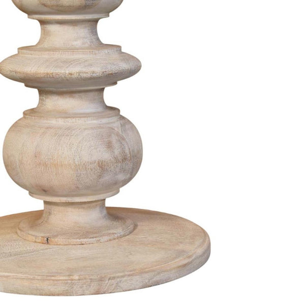 HomeRoots 28" Solid Mango Wood End Table with Drawer & Open Shelf – Stylish, Versatile Accent for Any Room 719330