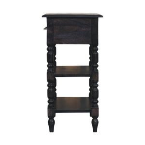 HomeRoots 24" Handcrafted Solid Wood End Table with Drawer & Shelf - Timeless Design for Any Room Decor 719331