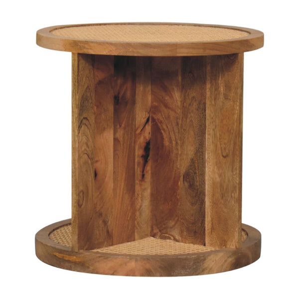HomeRoots 18" Handcrafted Brown Mango Wood End Table – Unique Charm, Versatile Accent for Any Space 719334