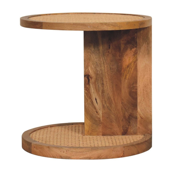 HomeRoots 18" Handcrafted Brown Mango Wood End Table – Unique Charm, Versatile Accent for Any Space 719334