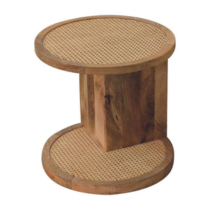 HomeRoots 18" Handcrafted Brown Mango Wood End Table – Unique Charm, Versatile Accent for Any Space 719334