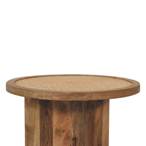 HomeRoots 18" Handcrafted Brown Mango Wood End Table – Unique Charm, Versatile Accent for Any Space 719334