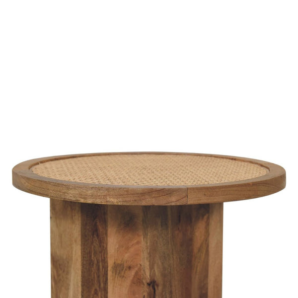 HomeRoots 18" Handcrafted Brown Mango Wood End Table – Unique Charm, Versatile Accent for Any Space 719334