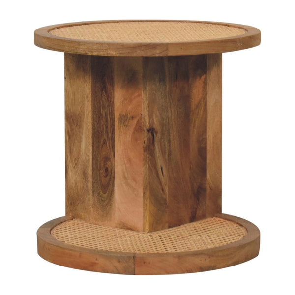 HomeRoots 18" Handcrafted Brown Mango Wood End Table – Unique Charm, Versatile Accent for Any Space 719334