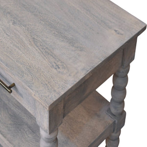 HomeRoots 22" Charming Brown Solid Wood End Table with Drawer & Shelf – Perfect for Home Décor & Storage! 719337