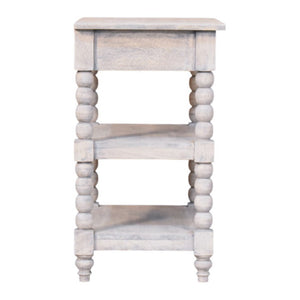 HomeRoots 22" Charming Brown Solid Wood End Table with Drawer & Shelf – Perfect for Home Décor & Storage! 719337