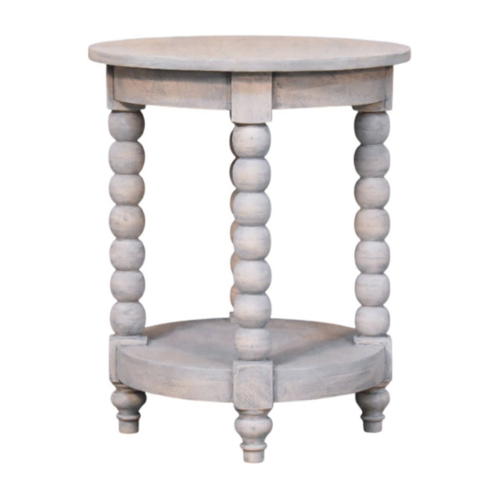 HomeRoots 35" Handcrafted Brown Solid Wood End Table with Drawer & Shelf for Stylish Home Organization 719338