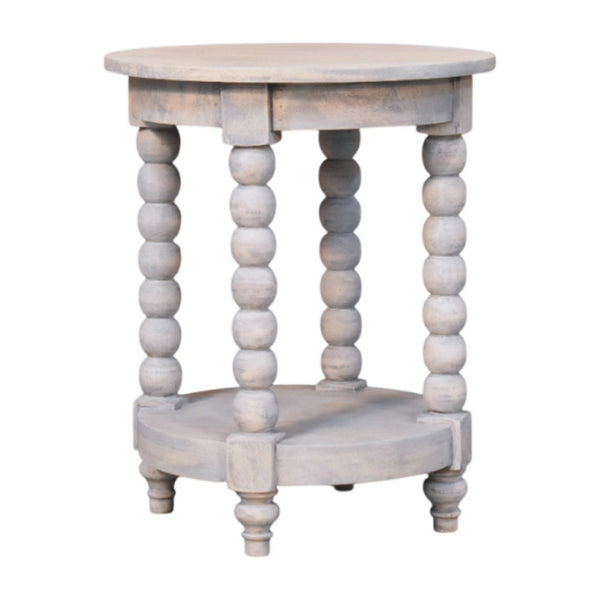 HomeRoots 35" Handcrafted Brown Solid Wood End Table with Drawer & Shelf for Stylish Home Organization 719338