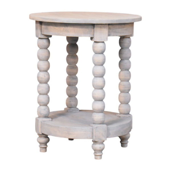 HomeRoots 35" Handcrafted Brown Solid Wood End Table with Drawer & Shelf for Stylish Home Organization 719338