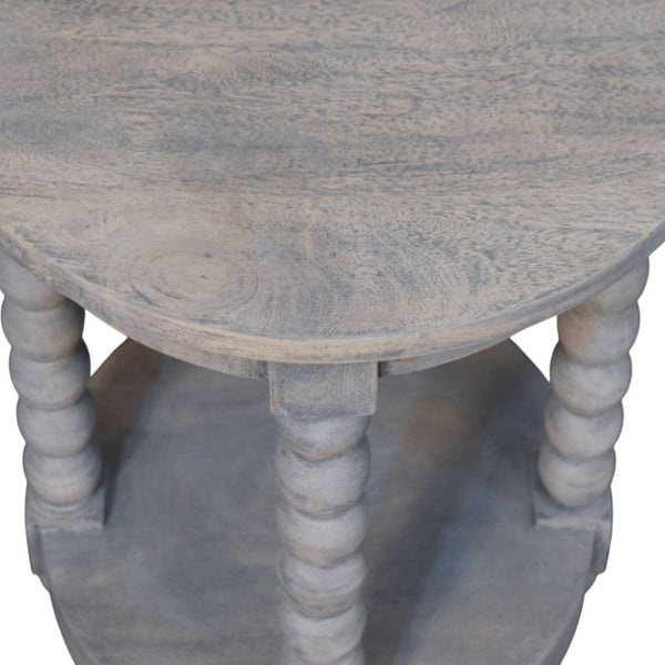HomeRoots 35" Handcrafted Brown Solid Wood End Table with Drawer & Shelf for Stylish Home Organization 719338