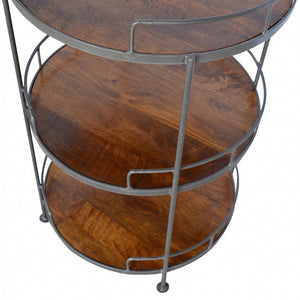 HomeRoots 24" Handcrafted Brown Solid Wood End Table with Drawer & Shelf – Versatile, Timeless Design for Any Room 719339