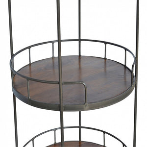 HomeRoots 24" Handcrafted Brown Solid Wood End Table with Drawer & Shelf – Versatile, Timeless Design for Any Room 719339