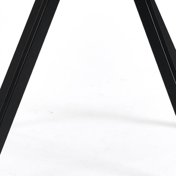 HomeRoots Set of Two Modern Espresso Faux Suede Dining Arm Chairs with Swivel Steel Legs for Comfort & Style 719344