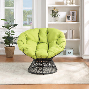 OSP Home Furnishings Papasan Chair Green