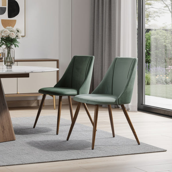 HomeRoots Set of Two 27" Gray and Oak Swivel Bar Chairs - Stylish, Comfortable, and Space-Saving Seating Solution 719346