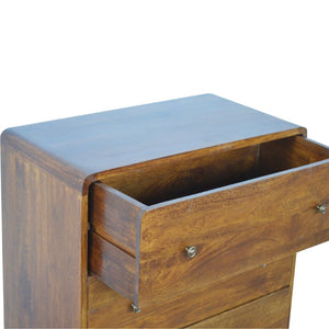 HomeRoots 24" Solid Wood Sideboard in Rich Brown Finish - Stylish Storage Solution for Every Room & Occasion 719349