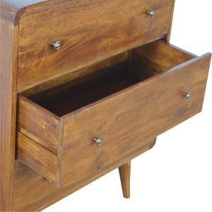 HomeRoots 24" Solid Wood Sideboard in Rich Brown Finish - Stylish Storage Solution for Every Room & Occasion 719349