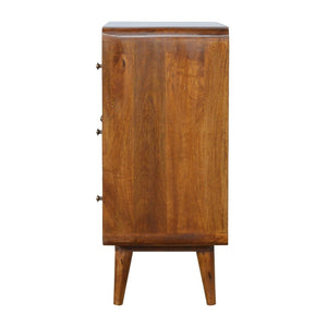 HomeRoots 24" Solid Wood Sideboard in Rich Brown Finish - Stylish Storage Solution for Every Room & Occasion 719349
